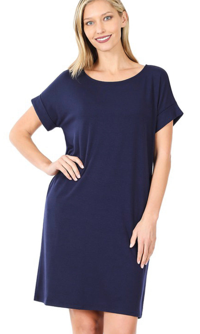 Shanti Navy Dress